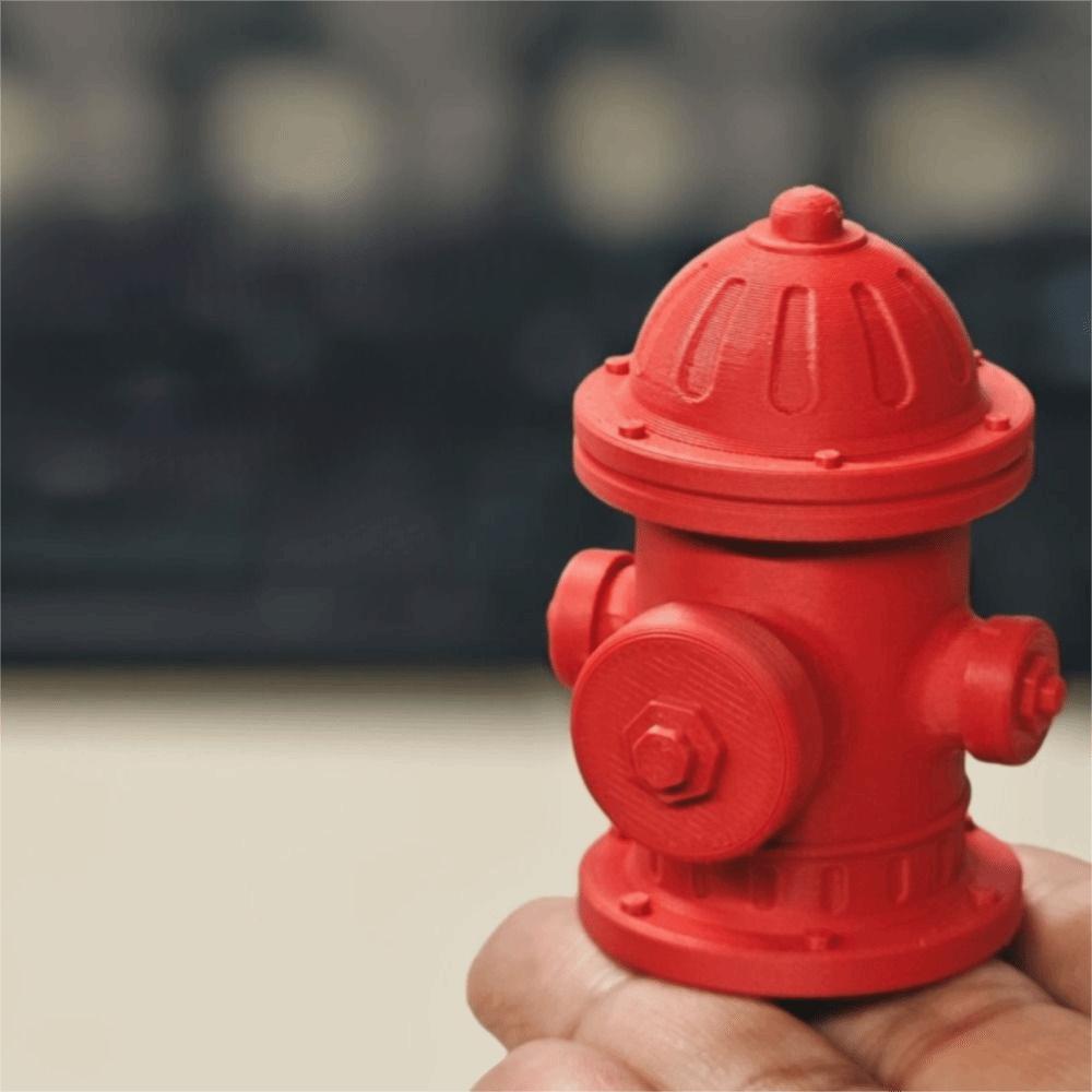Highly Detailed Fire Hydrant Model Red Plastic Fire Cock Model Scene Accessories  Scene Setting
