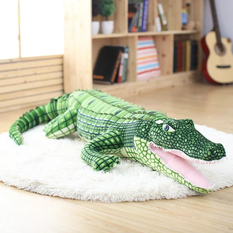 Kawaii Creatief Kussen Voor Kinderen Cadeau Schattige Grote Simulatie Krokodil Poppen Knuffeldier Levensechte Alligator Pluche Speelgoed 195cm