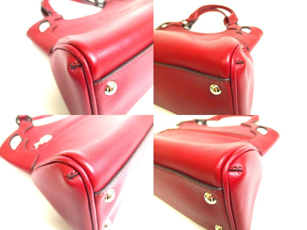 Authentic Cartier Wine Red Calf Leather Hand Bag Purse Marcello de Cartier SM #a147  Refurbished