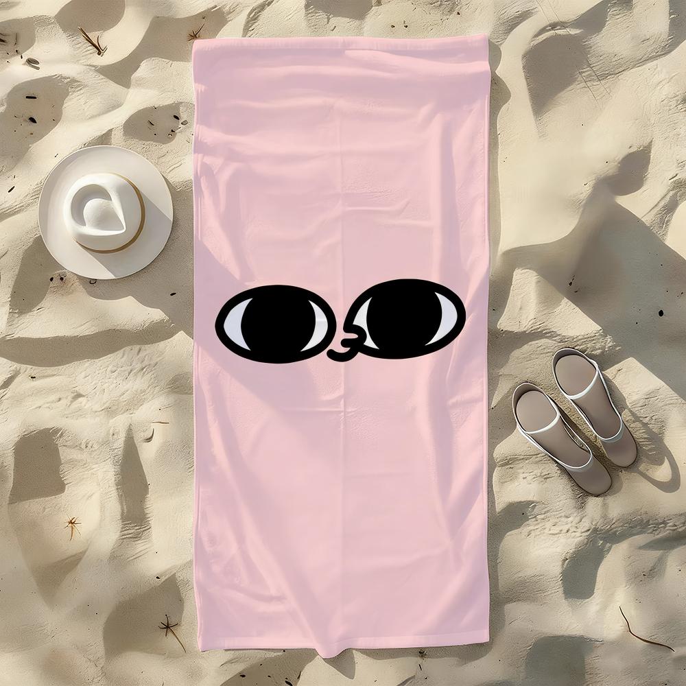 

Cartoon K-Ketnipz Funny Cute Towel For Swim Yoga Gym Quick Drying Soft and skin-friendly Beach Towels All-Season W40*H60(CM)