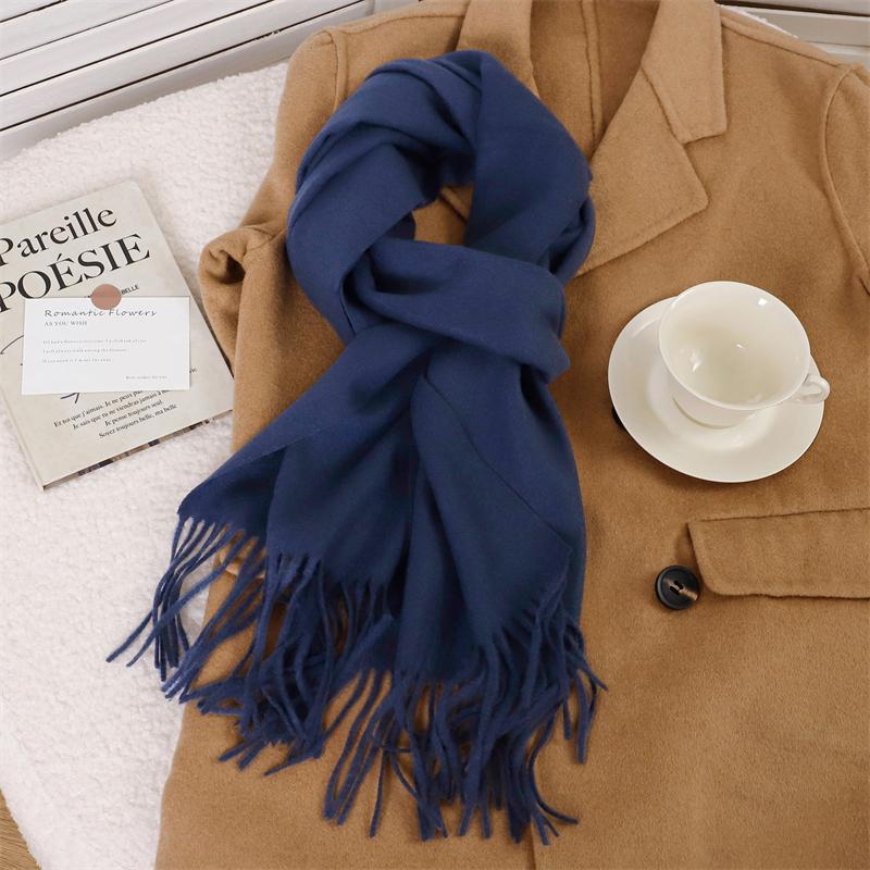 

New 69 Color Winter Scarf for Women Long Warm Cashmere Scarves Hijab Solid Lady Shawl Wrap Female Pashmina Bandana Poncho Stoles 33X180 cm