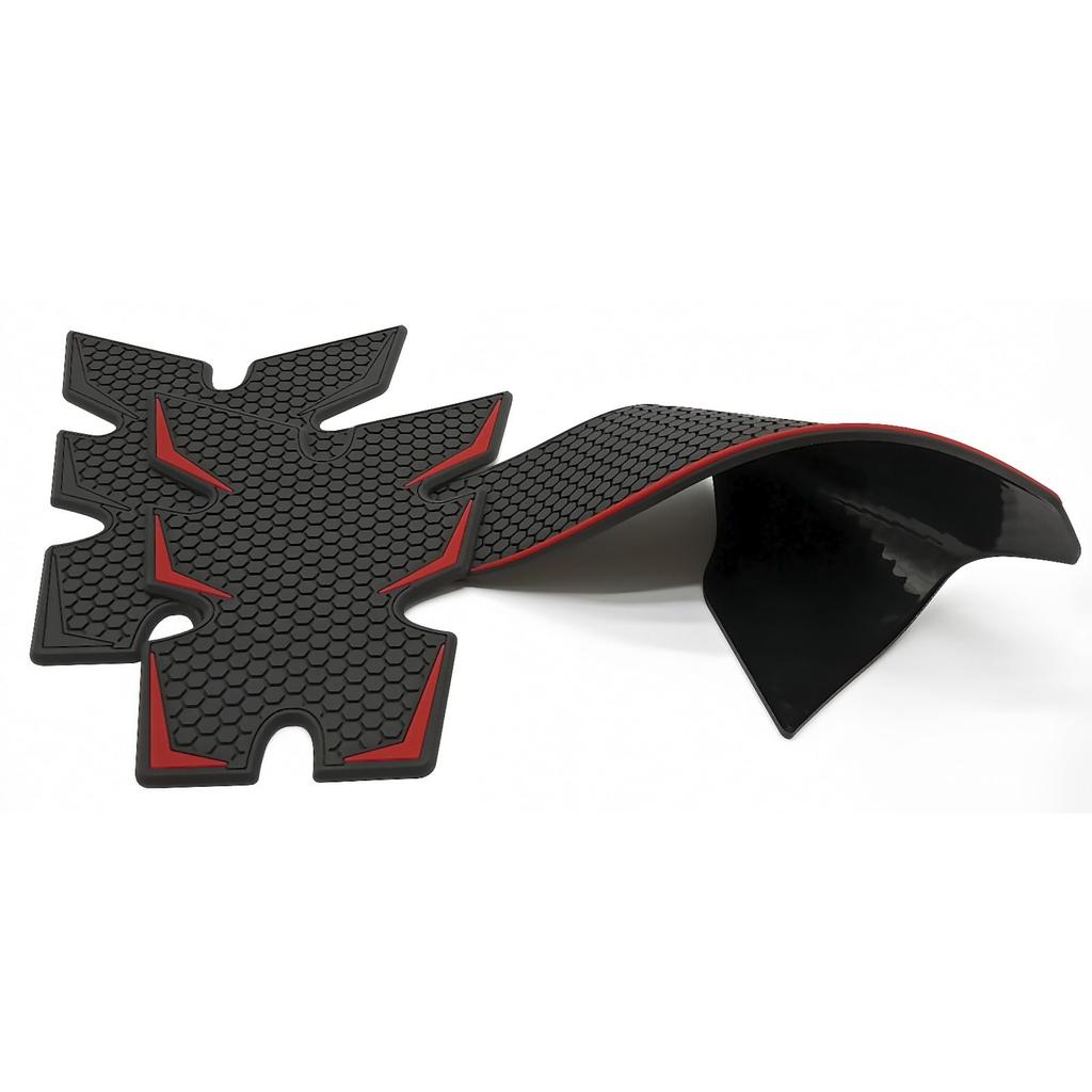 Honda CB650R CBR650R (2019-2023-2024) Motorcycle Gas Tank Protector, Fuel Tank Sticker, Non-Slip, Anti-Scratch, Durable, Honeycomb Design (Red)