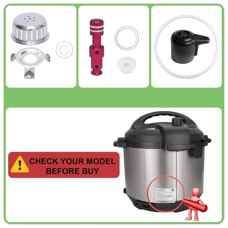 Pressure Cooker Valves and Sealing Gasket Set for 8QT Kitchen Accessories Suitable for Cooker Performances and Longevity