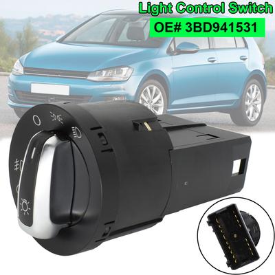 Car Accessories Car Headlight Control Switch Fog Light Lamp Knob For VW Passat Polo Golf Jetta Beetle OE 3BD941531/3BD 941 531