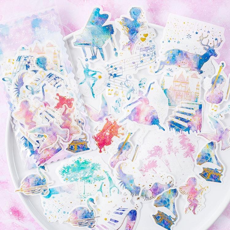 60pcs Vintage INS Stickers Pack Creativity Decorative Collage Hand Account Diary Stick Labels Junk Journal Scrapbooking Material