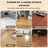 457x457mmPVC Retro Mosaic Floor Sticker-Self-Adhesive Anti-Slip Vinyl Tile for Concrete Floor Renovation Wear-Resistant DIY Home