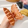 Hair Clip Frosted All-match Hair Accessories Leaf Shape Women Claw Clip for Thin/Thick Hair