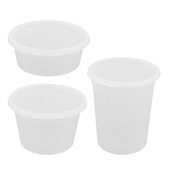 10Pcs Food Storage Containers with Lids Leak-proof Soup Containers BPA-Free Microwave Freezer Dishwasher Meal Prep Containers