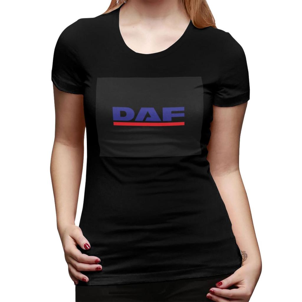 DAF Red Design Miglior Logo T-shirt per Donna Girocollo Streetwear T-shirt Donna Manica Corta Abbigliamento Estivo Top