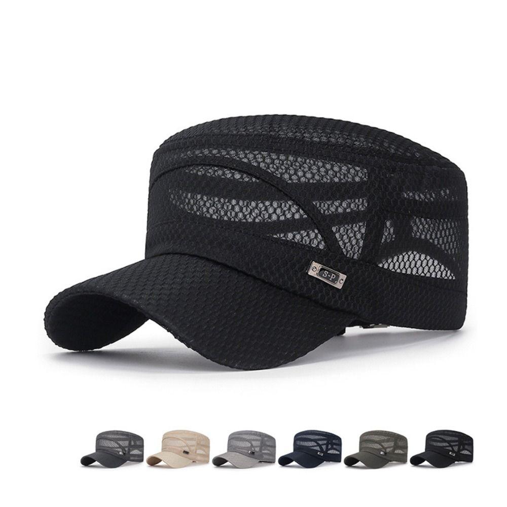 Yto Household Items Men's Baseball Cap Adjustable Casual Cadet Hat Air Permeable Outdoor Use Sun Hat Spring Summer Anti-Uv All-Match Trendy For Daily
