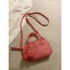 Sweet Lovely Pink Handbag Women Pebbled Leather Small Capacity Shoulder Bag Ladies Fashion Casual Versatile Crossbody Bags 2025