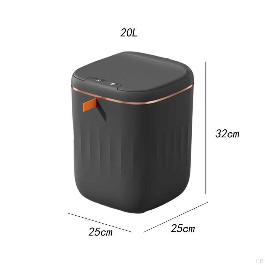 Automatic Garbage Can, Electric Bin with Lid, Bathroom Trash Cans Lids for Kitchen,