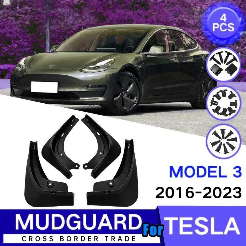 For Tesla MODEL X 2016- Mudflaps Splash Guard Mud Flap Mudguards Front Rear Fender Flare Car Styling Accessories