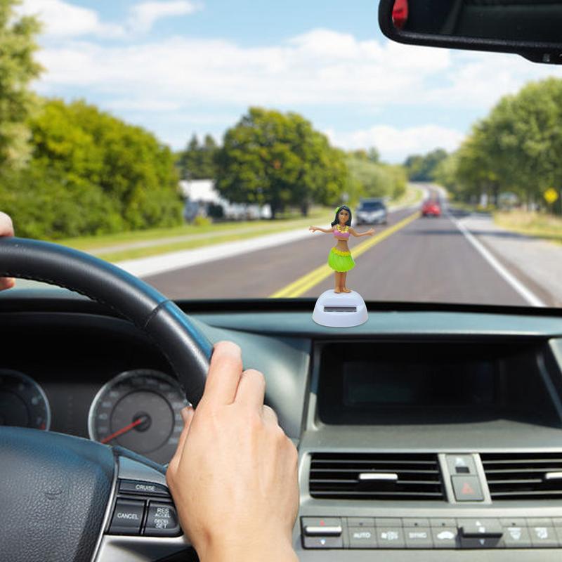 Bilinteriørdekorasjon Innovativ Strand Dashbord Leketøybil Ornament Slitesterk Solcellepaneler For Bil Dashbord