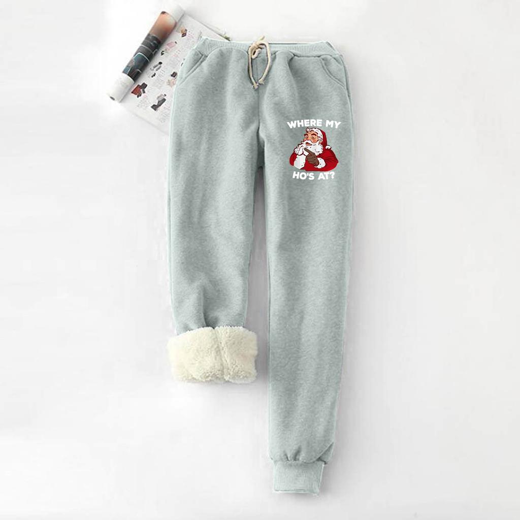 Women Fashion Christmas Print High Strength Elastic Belly Soft Leggings