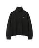 Misekiseoulmaen High Neck Full Zip-Up Knit Black