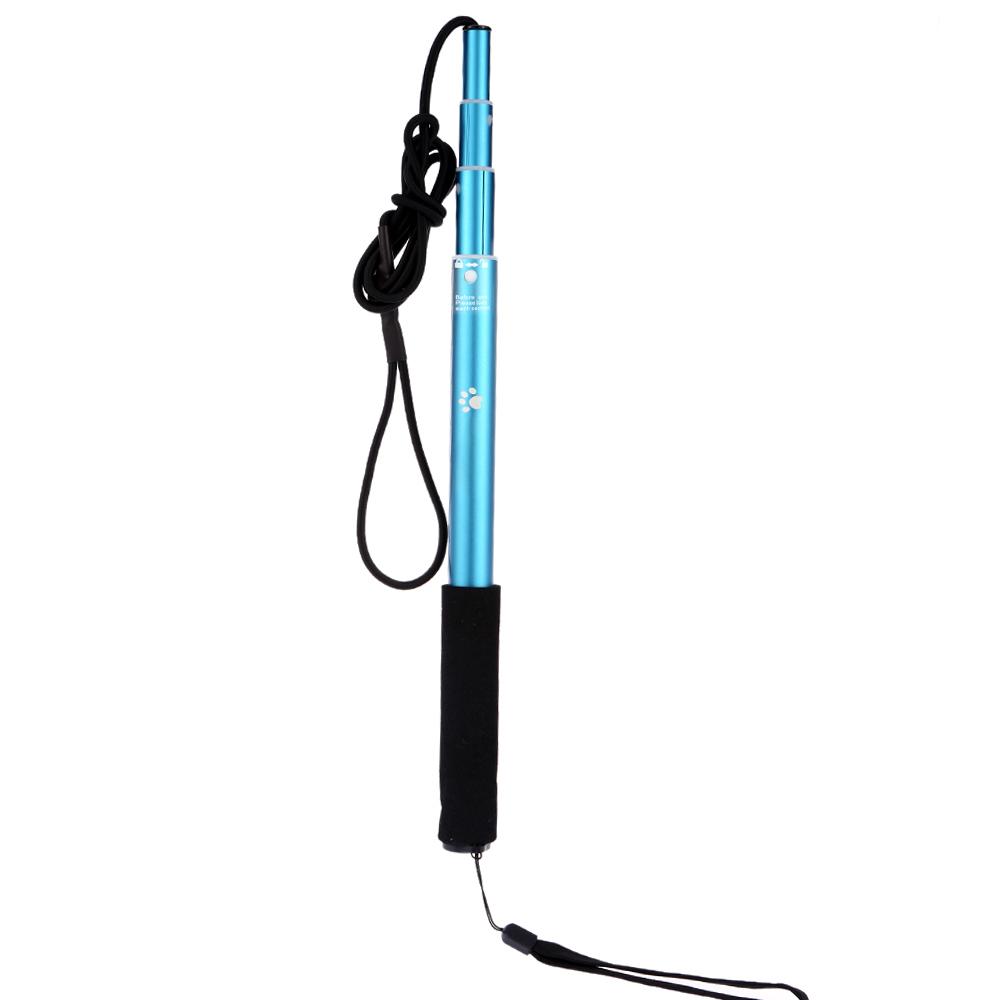 Extendable Dog Puppy Teaser Pole Wand Outdoor Interactive Pet Dog Flirt Pole Training Exercise Rope Toy