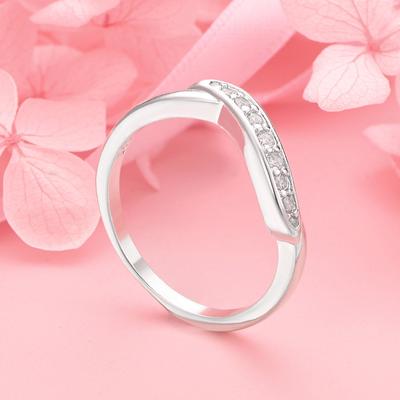 1pcs 925 Sterling Silver 7-10# Exquisite Zircon Ring Fashion Women Jewelry Wedding Accessories Engagement Party