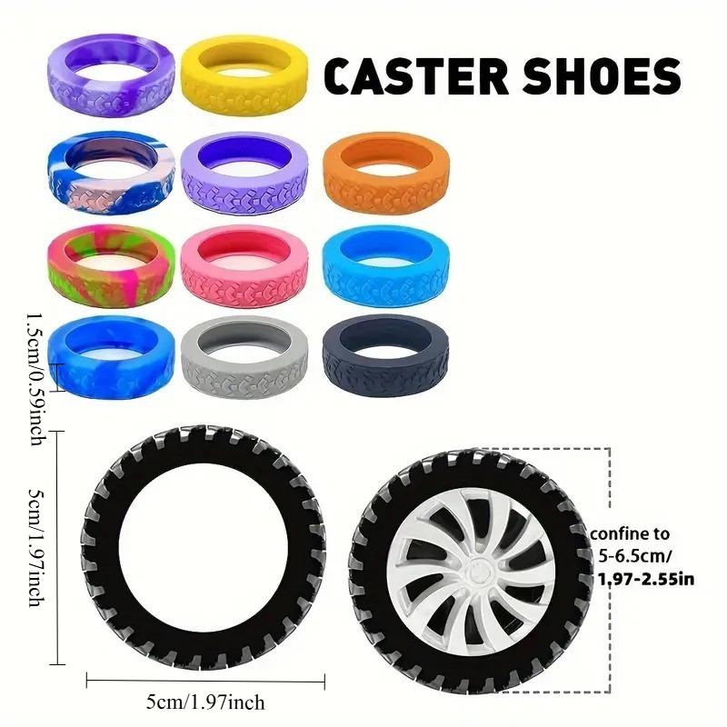16PCS new luggage wheel protective cover, suitable for luggage and office chairs - noise reduction, shock-proof and collision-proof cover