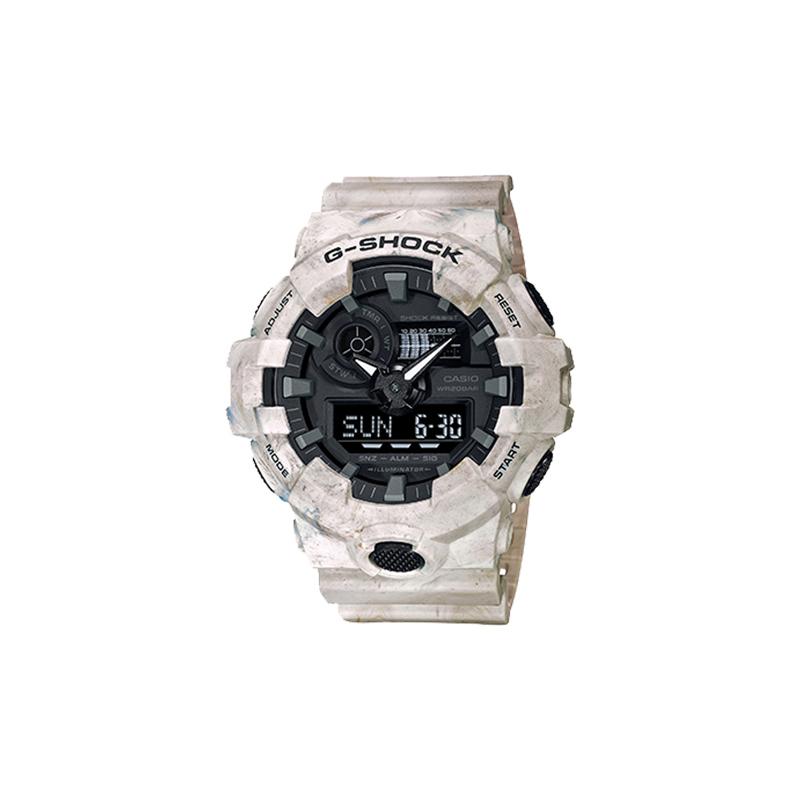 Casio G-SHOCK Series Trendy Street Outdoor Retro Versatile Electronic Movement Resin Strap Japanese and Korean Watch Men s Watch Black GA-700WM-5APRD чёрный