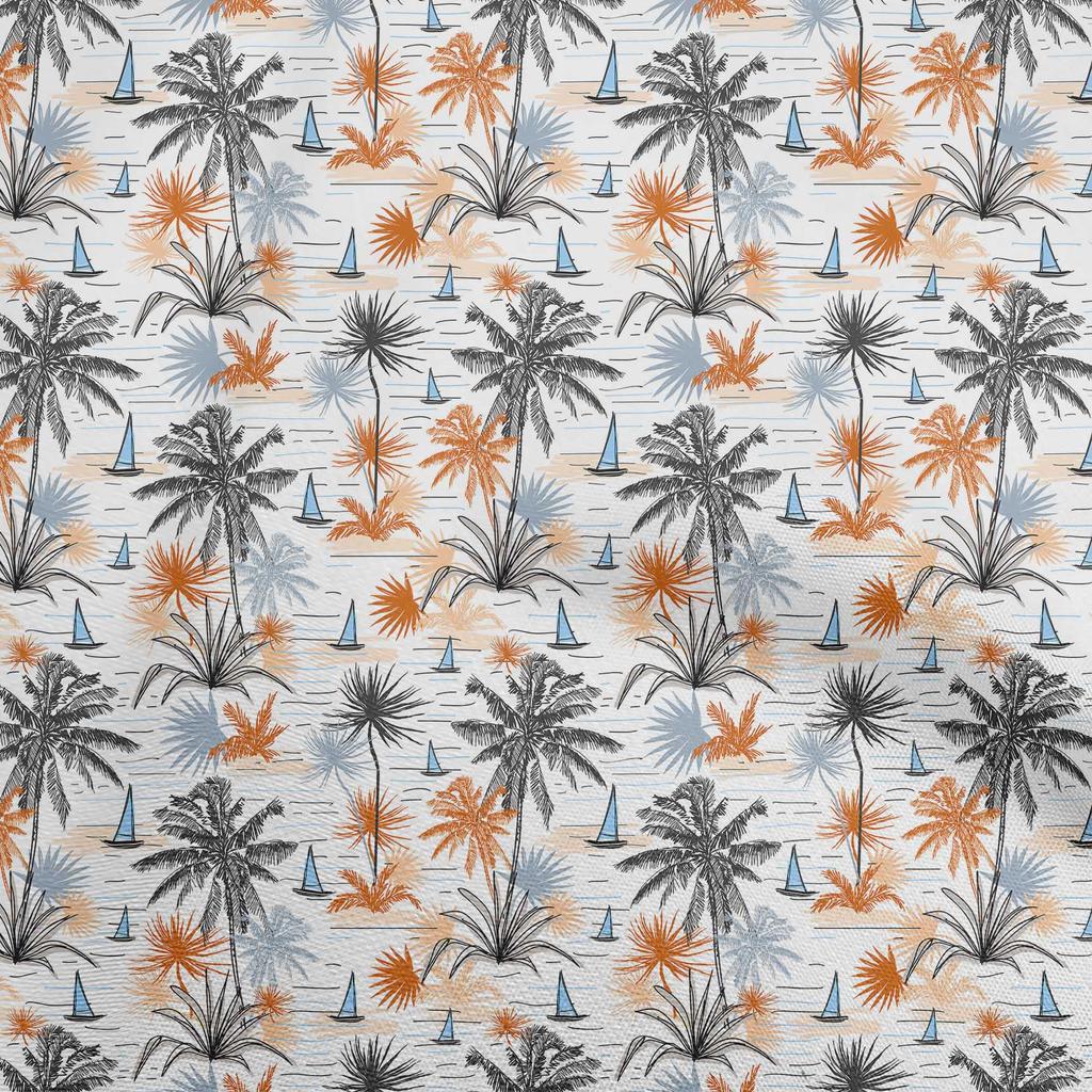 oneOone Cotton Flex Dark Purple Fabric Sea Life Pattern Fabric For Sewing Printed Craft Fabric By The Yard 40 Inch