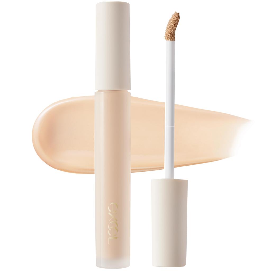 Excel Ethereal Serum Concealer ER02 Natural Beige Serum Concealer for Dark Circles and Blemishes