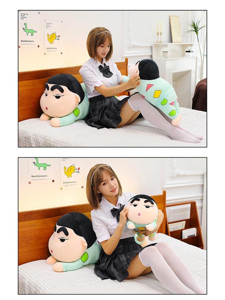 Shin-chan Plush Pajama Pillow Doll - Cute, Long, Soft Toy Gift for Girls