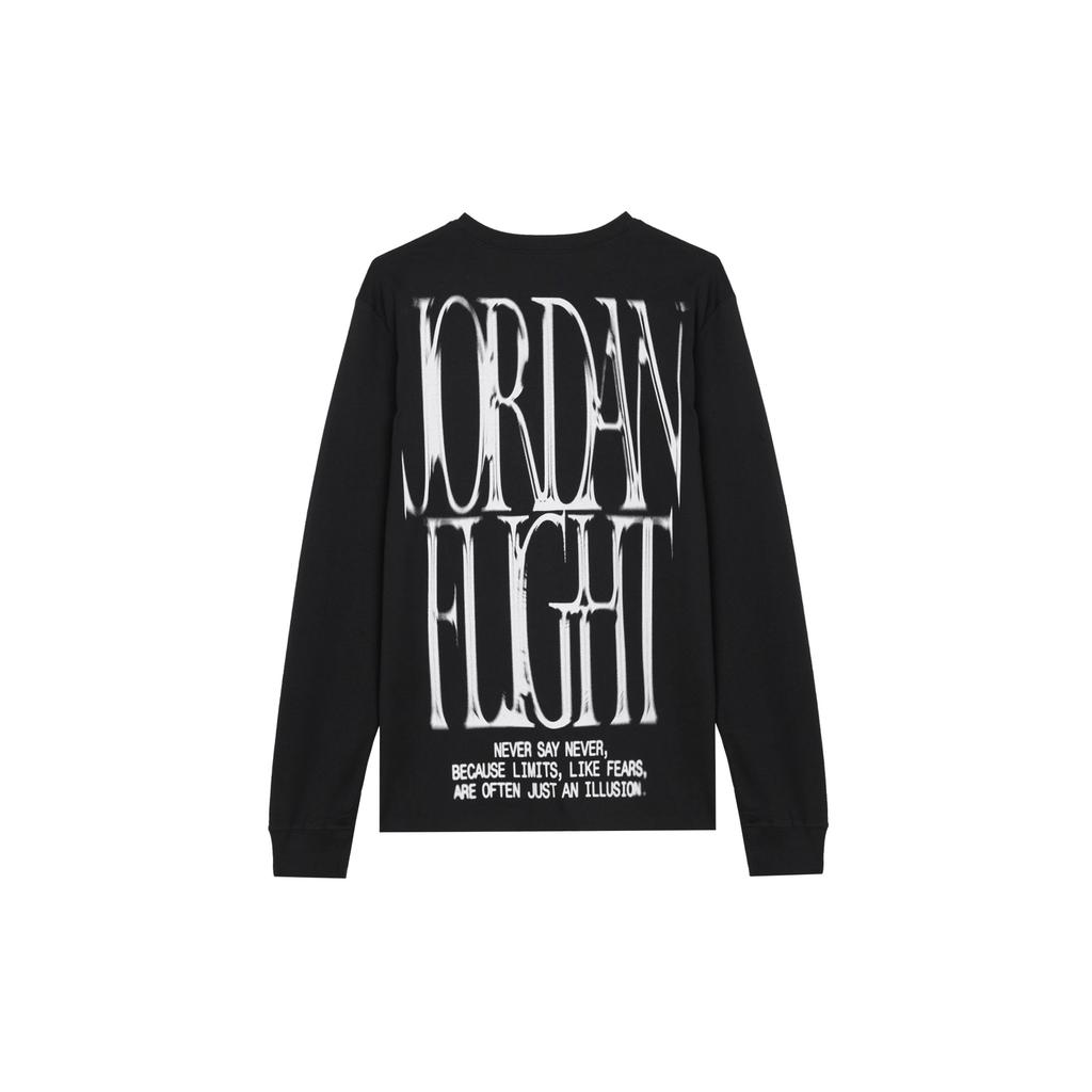 Jordan Comfortable Breathable Lightweight Soft Pullover Long Sleeve Sweatshirt Men sweatshirt Black FZ1935-010