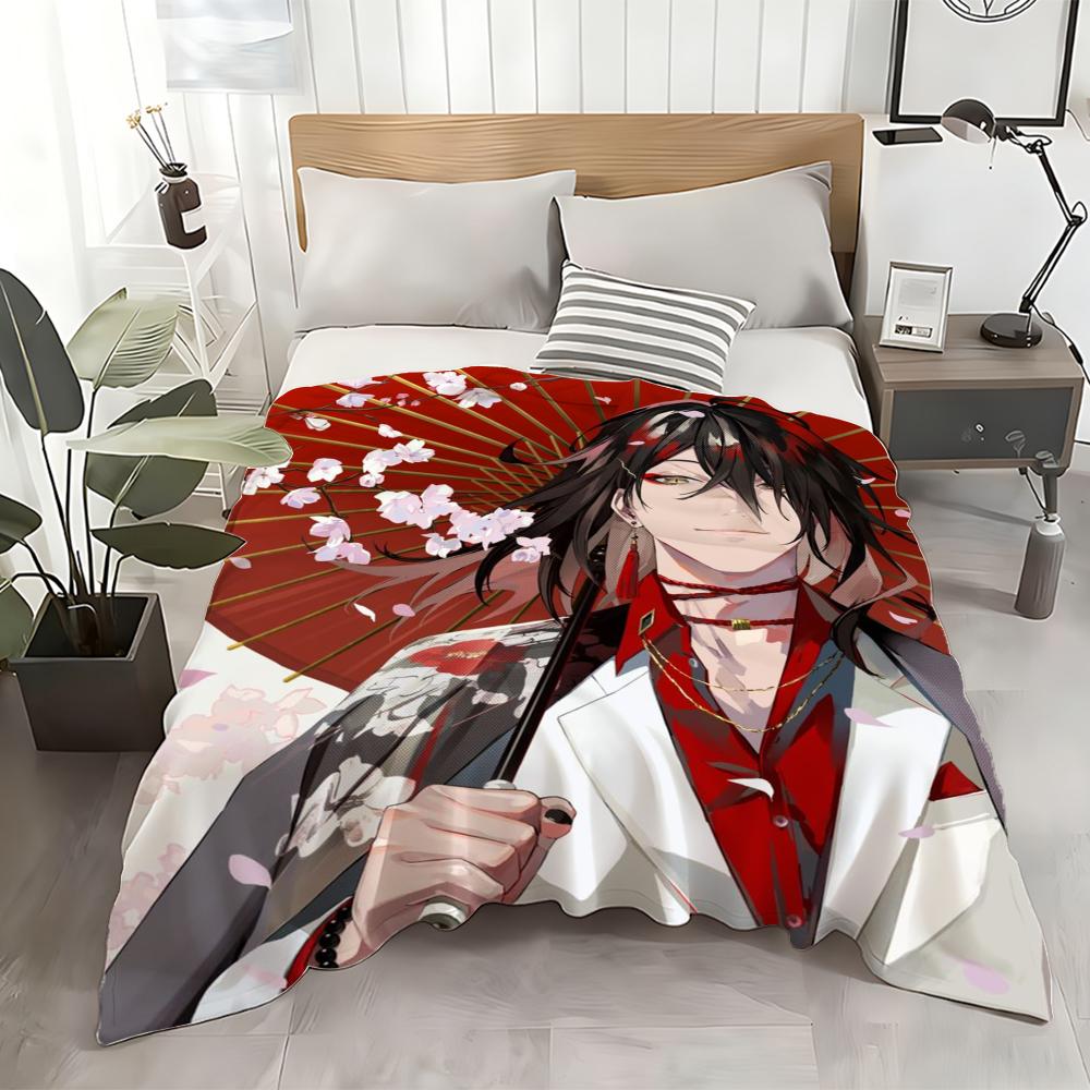 Character Vox Akuma Throw Flannel Throw Blanket: Soft Kid-Friendly Warm Anti-Static All Season Washable Couch Bed Home