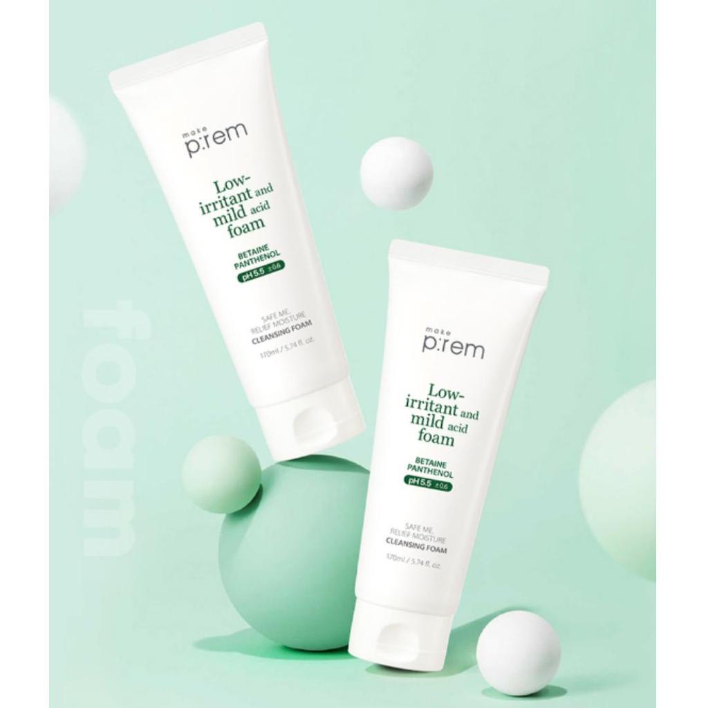 [P:rem] Safe Me Releif Moisture Niedrigreizend & Milder Reinigungsschaum 170ml