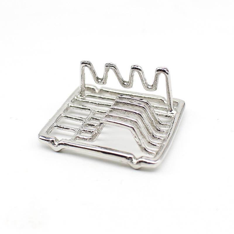Dollhouse Miniature DIY Kitchen Tableware Storage Rack Model