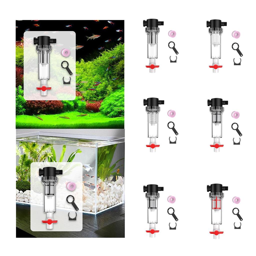 Three-in-one Fish Tank Filter Powerful Cleaning Insulation Box for Aquarium with Filter and Light