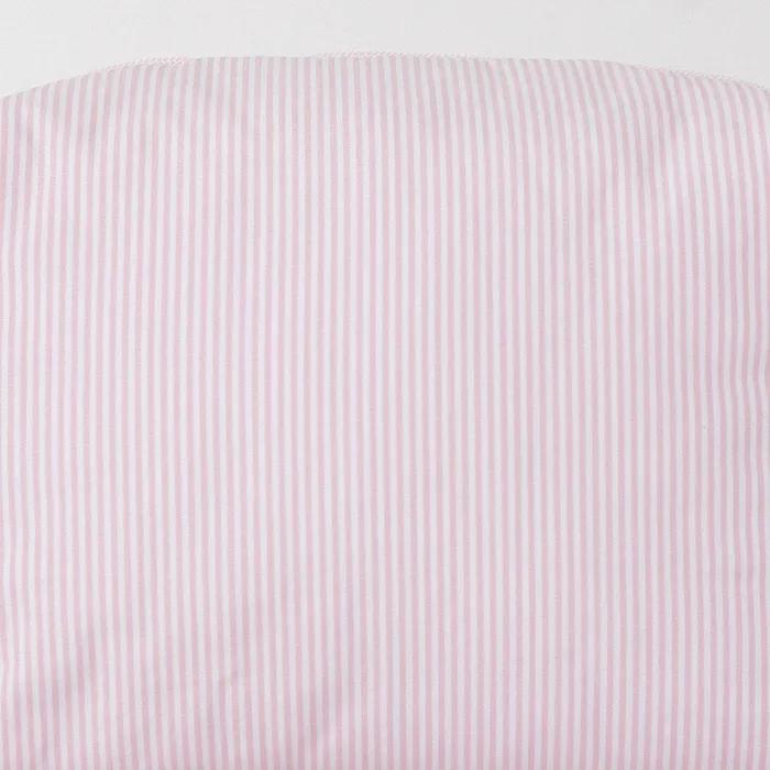 Striped Cotton Pouch (pink)