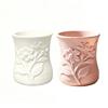 3D Printed Flower Vase, Exquisite Flower Embossed Vase, Decorative Flower Holder, Multi-purpose Pen Holder for Home Tabletop Decoration