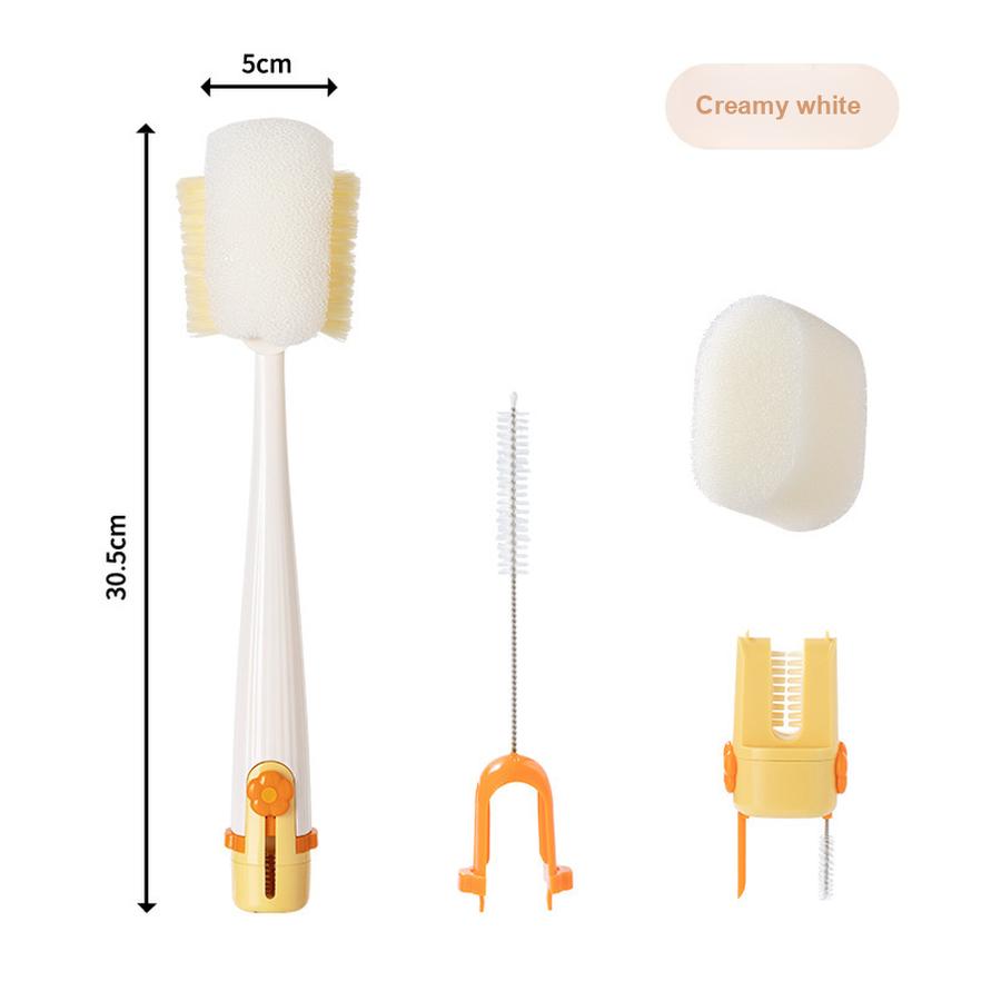 Original 5-in-1 Cup Brush Cleaning Gadget Long Handle Multi-Functional Insulated Cup Brush for Baby Bottle Cleaning 30.5*5*5cm белый