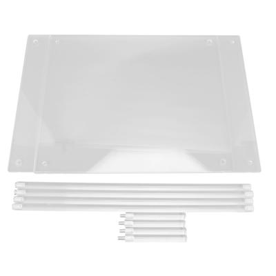 Side Table Acrylic 2 Tier Simple Lightweight Modern Bedside Table for Living Room Bedroom