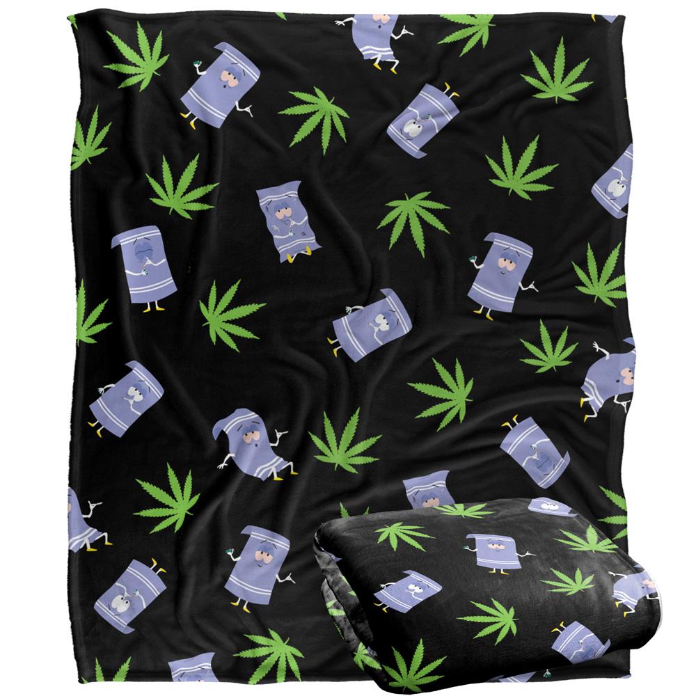 South Park Silky Patterned Towelie Supersoft Blanket