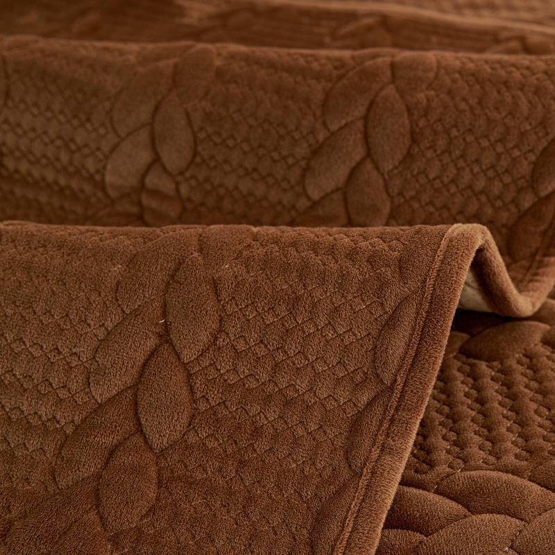 Winter Sofa Cushion Thickened Ultra-Soft Plush Cushion Non-Slip Leather Sofa Back Cushion Cover Nordic Simple