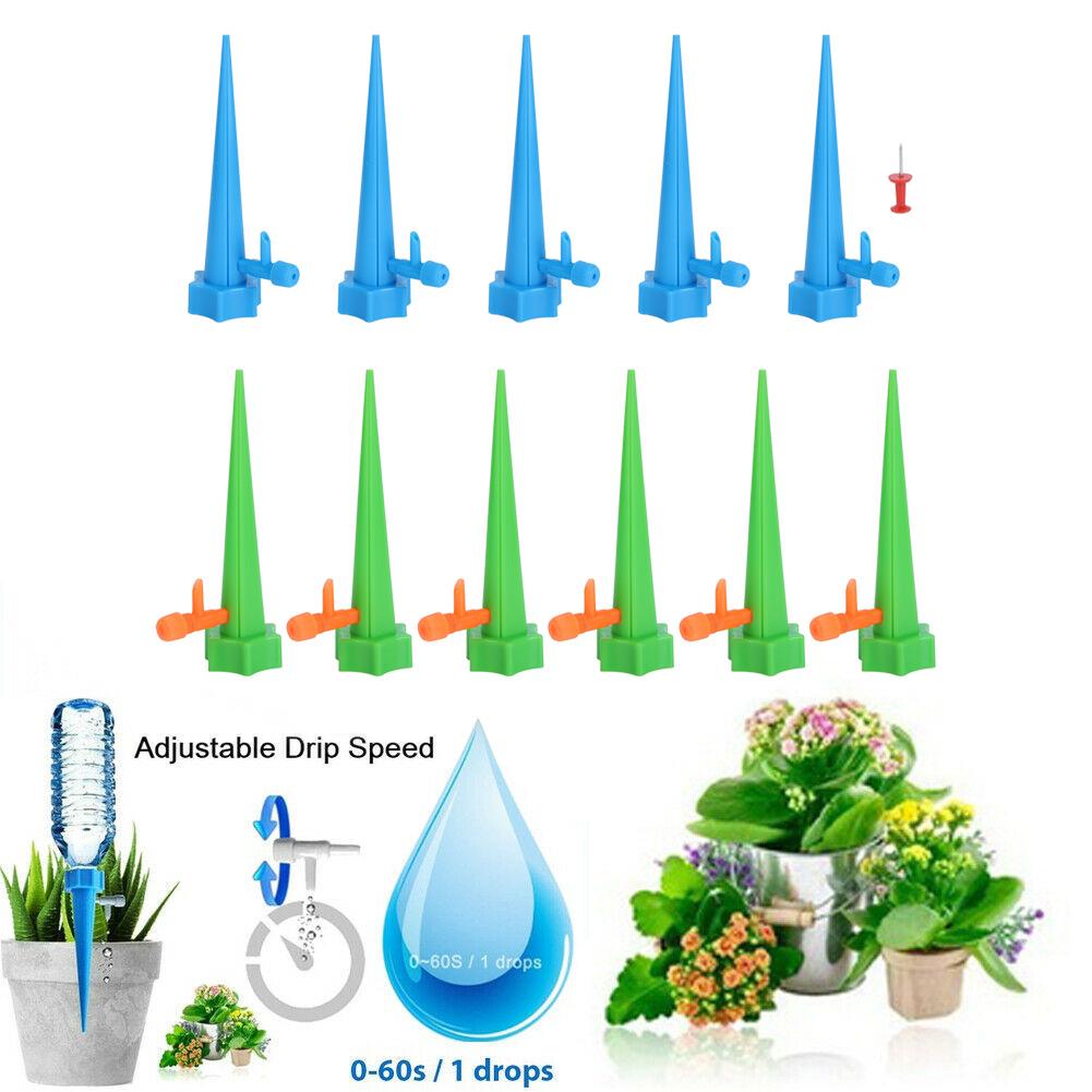 12Pcs Flower Potted Plant Adjustable Automatic Watering Sprinkler with Valve Irrigation Tools