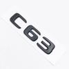 CRH1 3D ABS Black C63 Logo Letters V8 BITURBO Badge Car Rear Star Sticker Luggage AMG Badge For Mercedes Benz C63 AMG W205 C205 Class