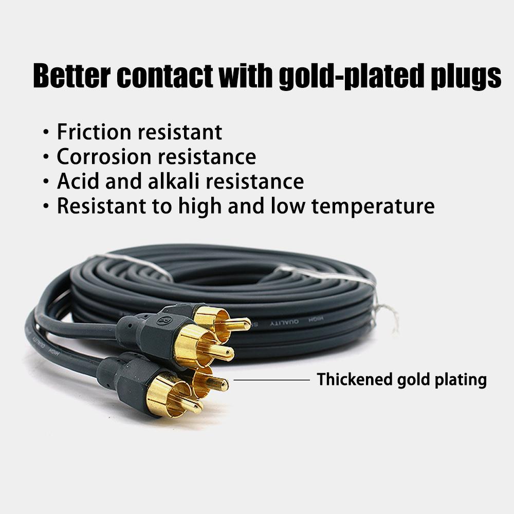 

RCA автомобильный аудиокабель аудиосигнальный кабель для телевизора DVD-плеера CD Soundbox автомобильный аудиоусилитель мощности чистый медный сердечник аудиокабель 1Root 3m