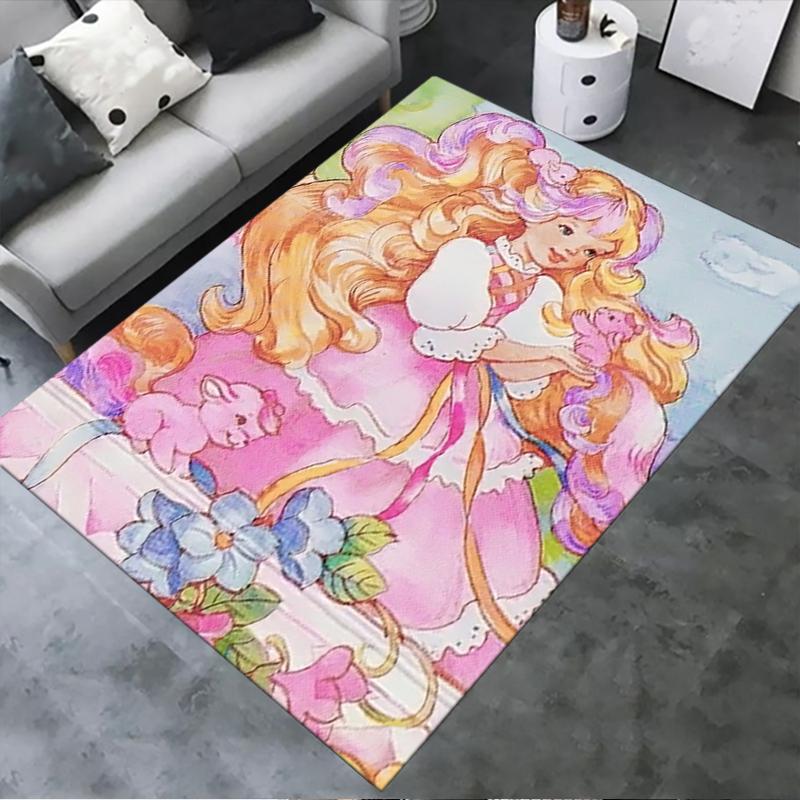 2025 New Lady Lovely Locks Carpet Rug for Living Room Bedroom Home Sofa Decoration,Kids play Non-slip Floor Mat 63