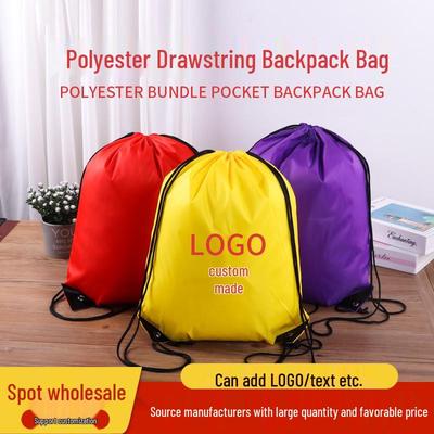 Custom Nylon Drawstring Bag - Polyester Travel Storage for Outdoor Use