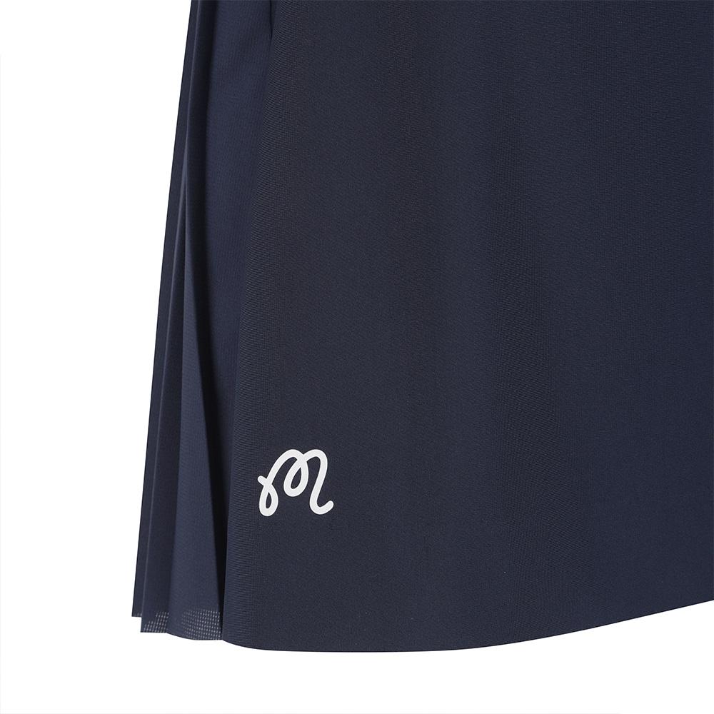 MALBON GOLF Pleated Layered Performance Skirt Navy (Woman)