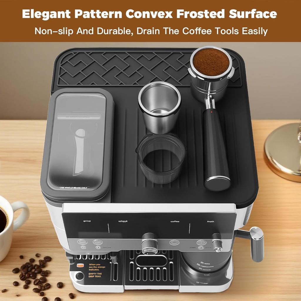 Top Mat for Ninja Luxe Cafe Espresso Machine ES601 – Protect Top Surface Food Grade Silicone Tamping Mat for Ninja luxe Cafe Accessories –