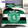 Sporting CP Pattern Bedding Quilt Set  Home Decoration  Gift (1 * duvet cover + 2 * pillowcase  without core)