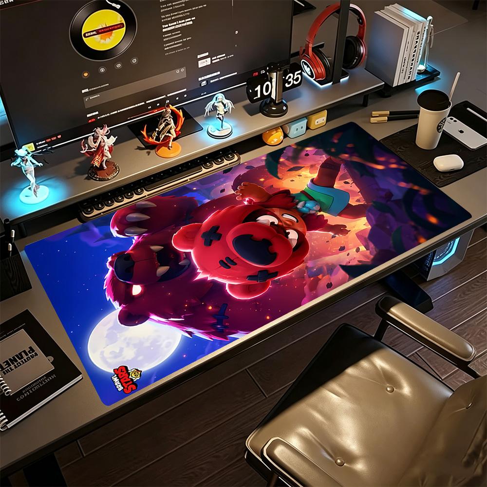 Brawl Stars Large Mouse Pad Gaming Laptop Mouse Pad Office Mouse Mats Non-Slip Rubber Base Office and Gaming Desk Decoration