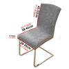 Fashion Anti-slip Jacquard Chair Cover Thickened Removable High Back Chair Cover Soft Decorative Dining Chair Cover Kitchen