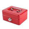 Cash Box with Money Tray Metal Storage Safe Lock Box Mini Locking Cash Box Money Saving Organizer