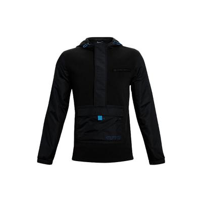 Męska casualowa rozpinana bluza z kapturem do treningu odzież wierzchnia czarna 1366199-001